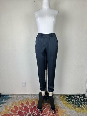 Stylish Black Elastic-Waist Jogger Pants Banana Republic Size 10